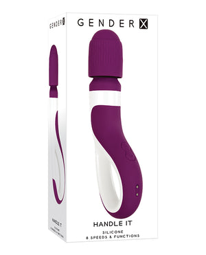 Gender X Gender X Handle It Wand - Purple/White - Image 3