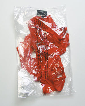 Nadia Lace & Mesh Cutout Teddy - Grenadine Dark Orange 1X/2X - Image 5