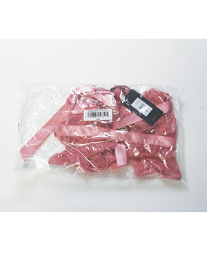 Kiki Lace & Satin Drop Off Teddy - Rose 1X/2X - Image 5