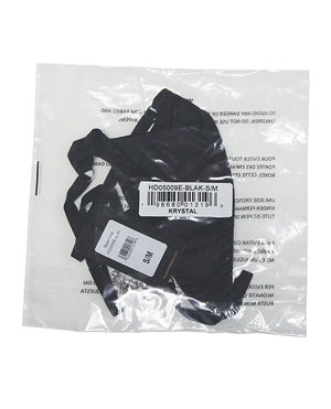 House of Desire Krystal Rhinestone Net Back G-String - Black S/M - Image 4