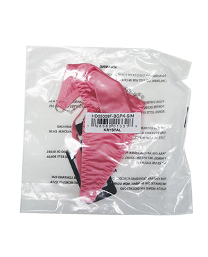 Krystal Side Rhinestone G-String - Pink S/M - Image 5
