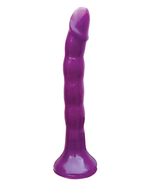 Wet Dreams Wet Dreams Skinny Me 7" Strap on w/Harness - Purple - Image 2