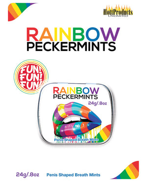 Hott Products Rainbow Pecker Shape Candies in Tin-Carded