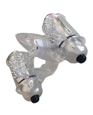 Wet Dreams Wet Dreams Double Down Vibrating Cockring w/Bullet - Image 2