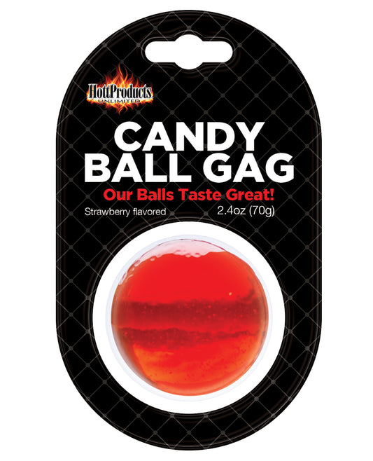 Hott Products Candy Ball Gag - Strawberry - Image 2