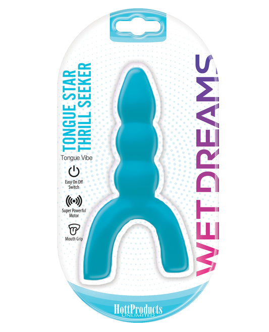 Wet Dreams Wet Dreams Tongue Star Thrill Seeker Vibe - Blue