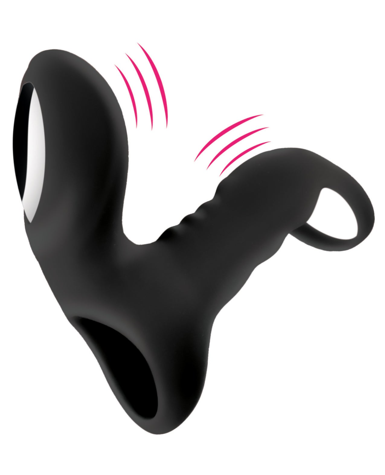 Bliss Bliss Shaft Rider Vibrating Cock Ring Sleeve - Black