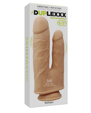 Skinsations Skinsations Duplexx Vibrating &amp; Rotating Double Dildo - Flesh