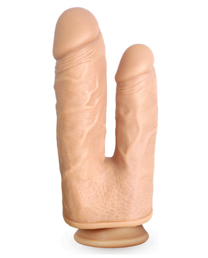 Skinsations Skinsations Duplexx Vibrating &amp; Rotating Double Dildo - Flesh - Image 3