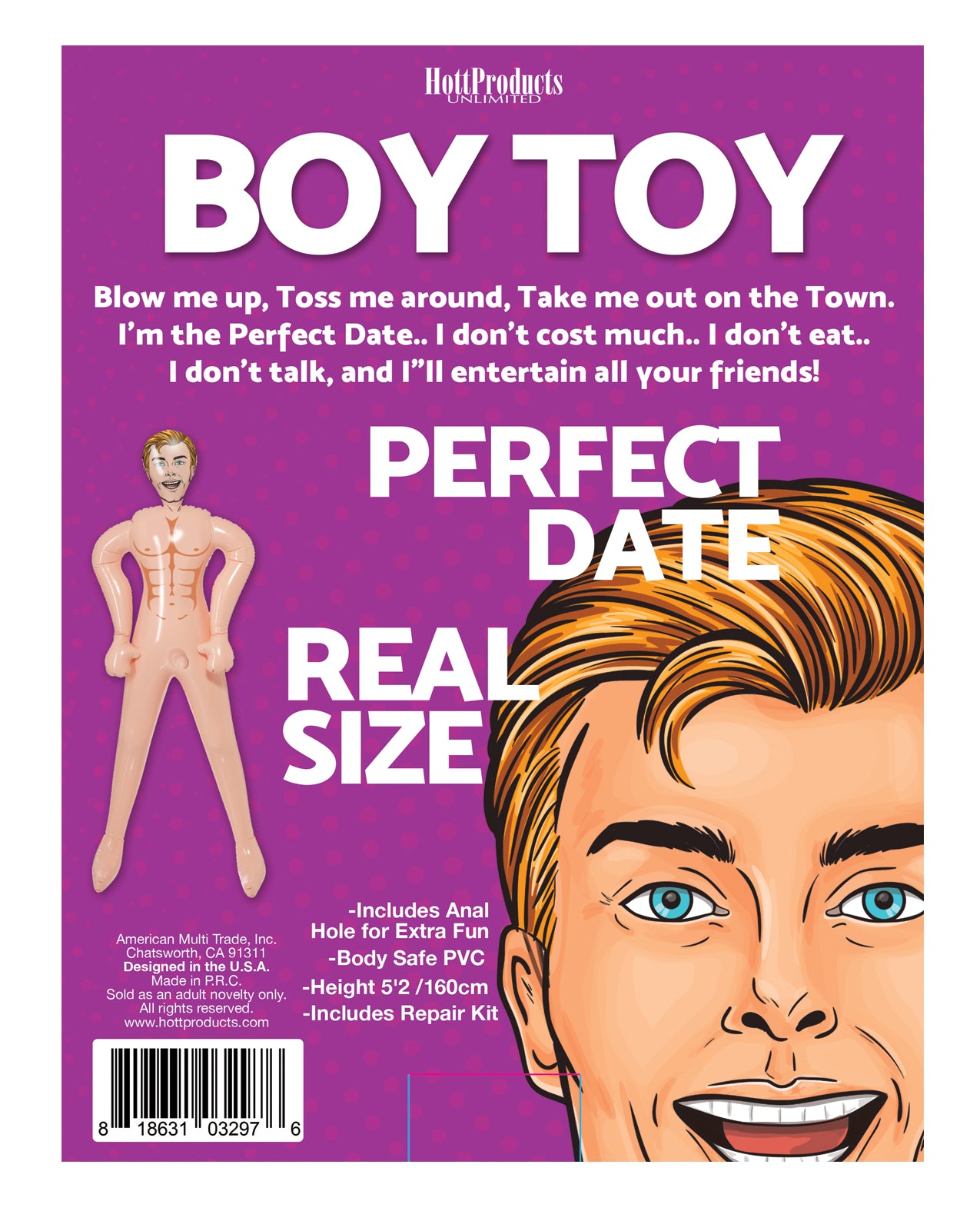 Hott Products Boy Toy Sex Doll