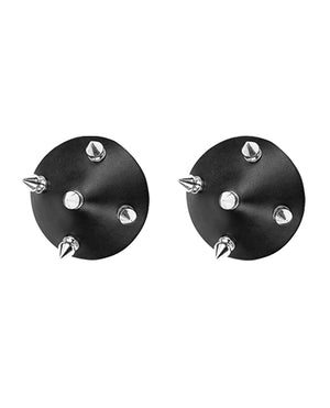 Nipplicious Nipplicious Temptress Leather Pasties w/Studs - Black