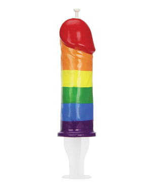 Hott Products Pecker Shot Syringe - Rainbow - Image 2