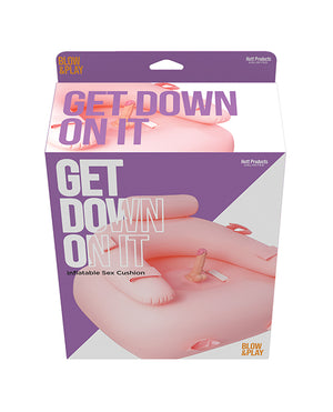 Hott Products Get Down On It Inflatable Cushion w/Remote Controlled Dildo &amp; Wrist/Leg Strap