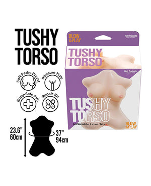 Hott Products Tushy Torso Blow Up Doll w/Vagina Hole - Image 3