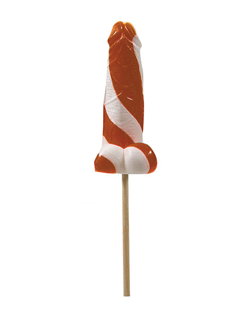 Hott Products Cock Tailz Liquor Flavored Pecker Pops - Baileys &amp; Cream Tan/White Stripe - Image 2