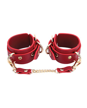 Honey Play Box Kinky Play Box Federico Luxurious Leather Restraint Kit - Red - Image 2