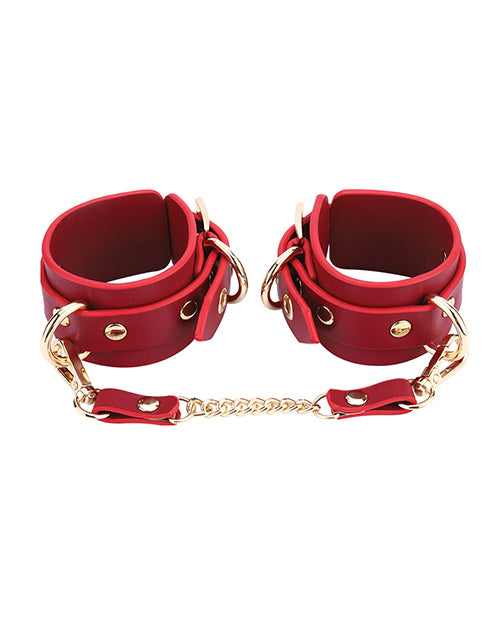 Honey Play Box Kinky Play Box Federico Luxurious Leather Restraint Kit - Red - Image 2