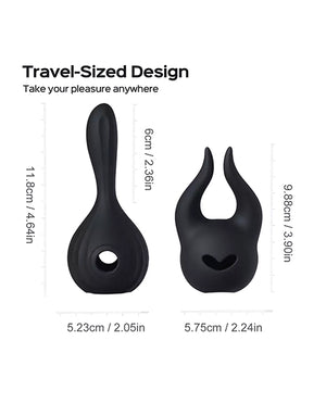 Honey Play Box Horns Pomi Wand Attachments Bundle - Black - Image 4