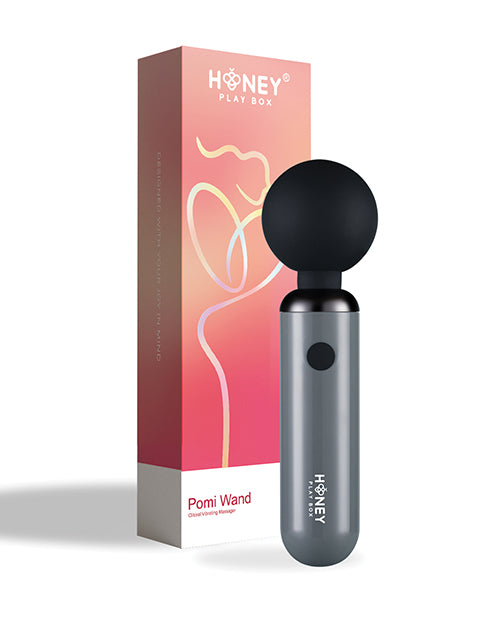 Honey Play Box Pomi Wand Clit Tease Vibrating Wand - Grey - Image 2
