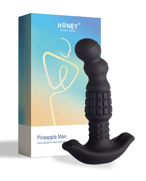 Honey Play Box Pineapple Man Vibrating Prostate Massager - Black - Image 5