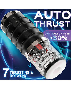 Honey Play Box Warrior Auto Thrusting Male Masturbator - Black - Image 2