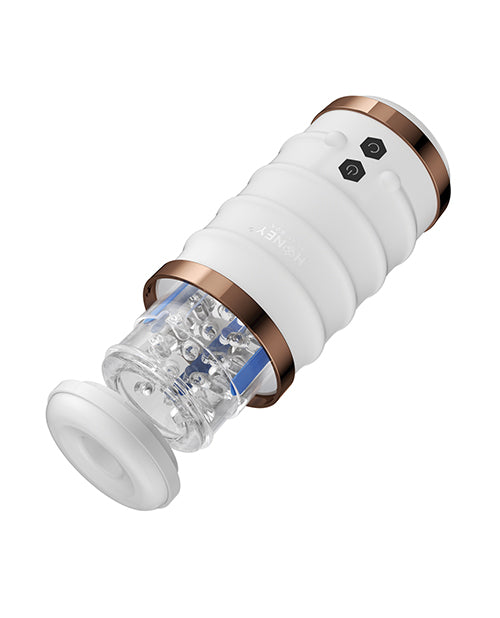 Honey Play Box Warrior Auto Thrusting Male Masturbator - White - Image 2