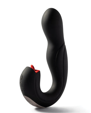 Honey Play Box Joi Pro Rotating Head G-Spot Vibrator &amp; Clit Licker w/Remote - Black