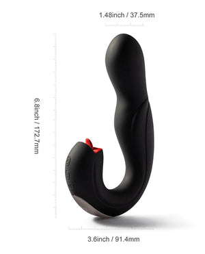 Honey Play Box Joi Pro Rotating Head G-Spot Vibrator &amp; Clit Licker w/Remote - Black - Image 4