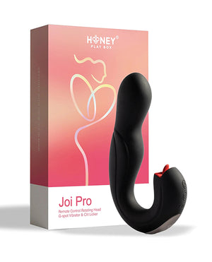 Honey Play Box Joi Pro Rotating Head G-Spot Vibrator &amp; Clit Licker w/Remote - Black - Image 5