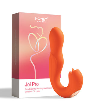 Honey Play Box Joi Pro Rotating Head G-Spot Vibrator &amp; Clit Licker w/Remote - Orange - Image 5
