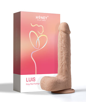 Honey Play Box Luis App Controlled Realistic 8.5" Thrusting Dildo Vibrator - Ivory - Image 5