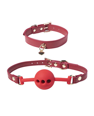 Honey Play Box Kinky Play Box Red Passion 8 pc Set Bondage Kit - Red - Image 2