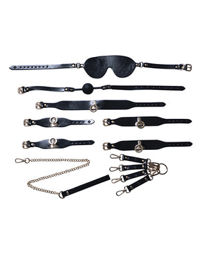 Honey Play Box Kinky Play Box BDSM Kit 5 Piece Bondage Set - Black - Image 2