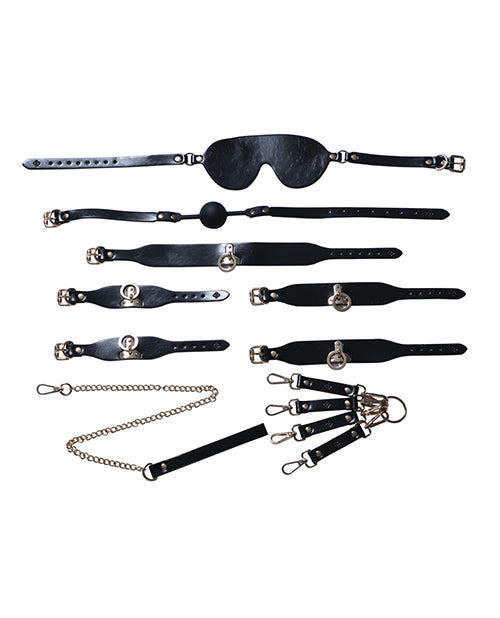 Honey Play Box Kinky Play Box BDSM Kit 5 Piece Bondage Set - Black - Image 2