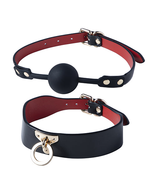 Honey Play Box Kinky Play Box BDSM Kit 5 Piece Bondage Set - Black