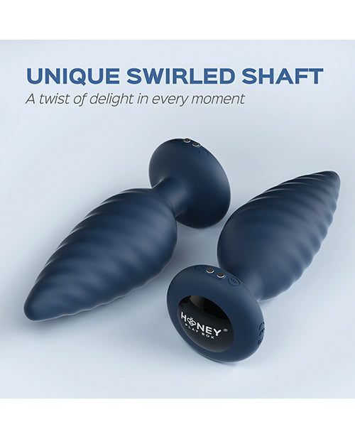 Honey Play Box Noah App-Controlled Rotating Butt Plug - Navy Blue - Image 2