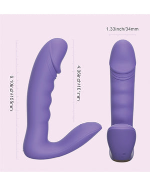 Honey Play Box RORA App-Controlled Rotating G-Spot Vibrator &amp; Clitoral Stimulator - Purple - Image 2