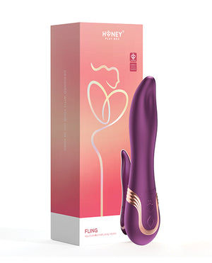 Honey Play Box Fling Tongue like Oral Licking Vibrator - Purple - Image 5