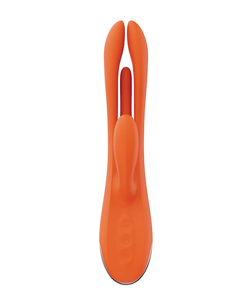 Honey Play Box Terri App Controlled Kinky Finger Tapping Rabbit Vibrator - Orange - Image 2