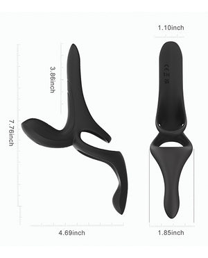 Honey Play Box Pleasure Pivot App-Controlled Couples Vibrators - Black - Image 3