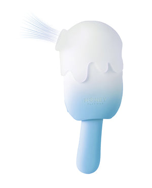 Honey Play Box Bite Me Sucking, Tapping &amp; Vibrating Cream Pop Stimulator - Blue/White - Image 2