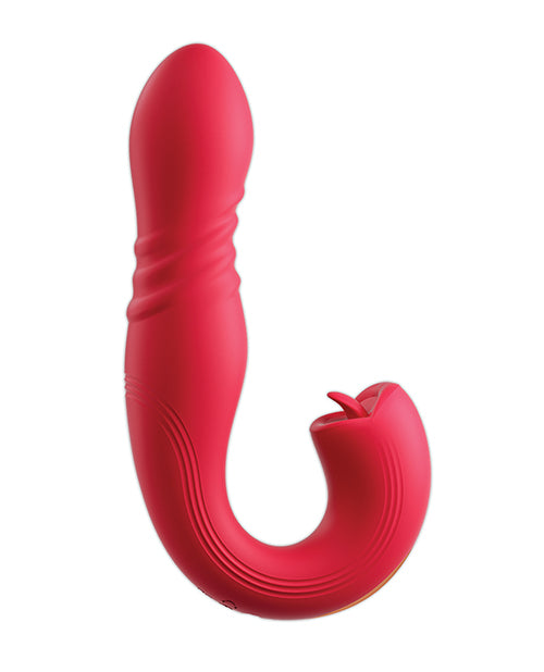 Honey Play Box Joi Thrust 2 Thrusting G-Spot Vibrator &amp; Clit Licker - Red