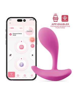 Honey Play Box Oly 2 Pressure Sensing App-Enabled Wearable Clit &amp; G Spot Vibrator - Pink - Image 3