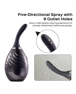 Honey Play Box Bulby Auto Spray Anal Douche System - Black - Image 2