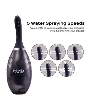 Honey Play Box Bulby Auto Spray Anal Douche System - Black - Image 3