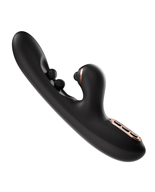 Honey Play Box Tickler Wiggling G-Spot Vibrator &amp; Tapping Clitoral Stimulator - Black