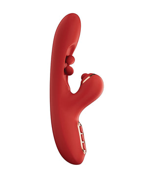 Honey Play Box Tickler Wiggling G-Spot Vibrator &amp; Tapping Clitoral Stimulator - Red