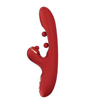 Honey Play Box Tickler Wiggling G-Spot Vibrator &amp; Tapping Clitoral Stimulator - Red - Image 2