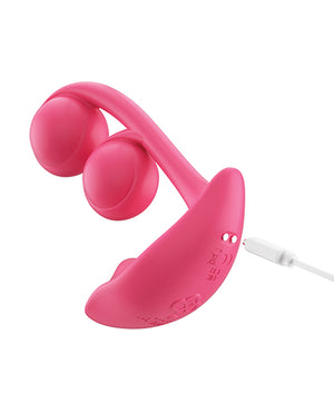 Honey Play Box Melody Twin Balls Clit &amp; G-Spot Vibrator - Pink - Image 3