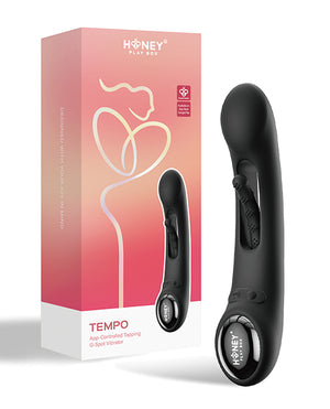 Honey Play Box Tempo Pressure Sensing App-Controlled Flapping Vibrator - Black - Image 5